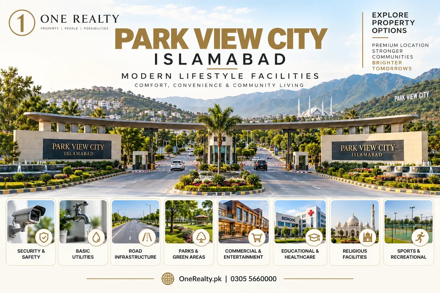Project promotional illustration, adapted with One Realty branding. AI-edited marketing artwork; not verified current site photography.